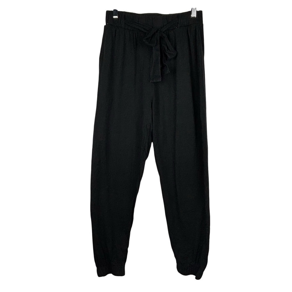 Zara Women’s Casual Lightweight Joggers Black Size Medium Drawstring Flowy